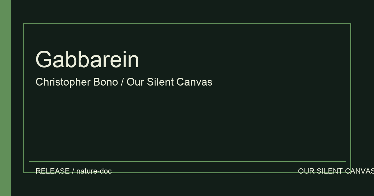 Gabbarein — Christopher Bono